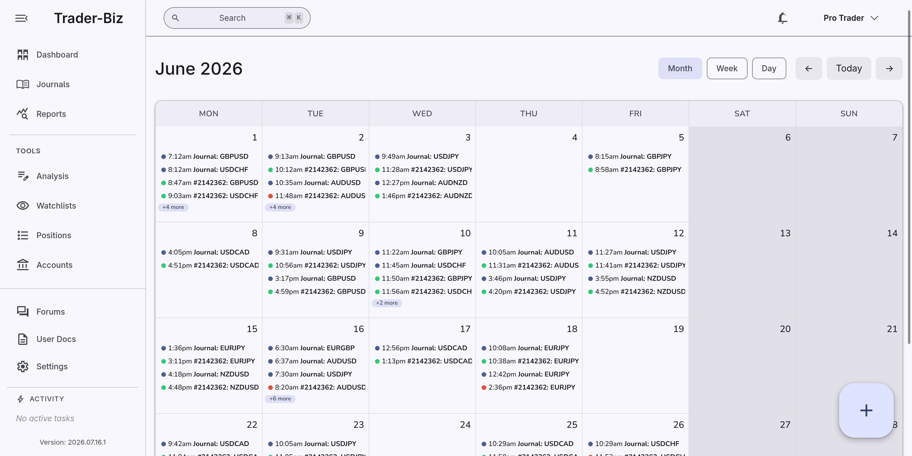 Dashboard screenshot